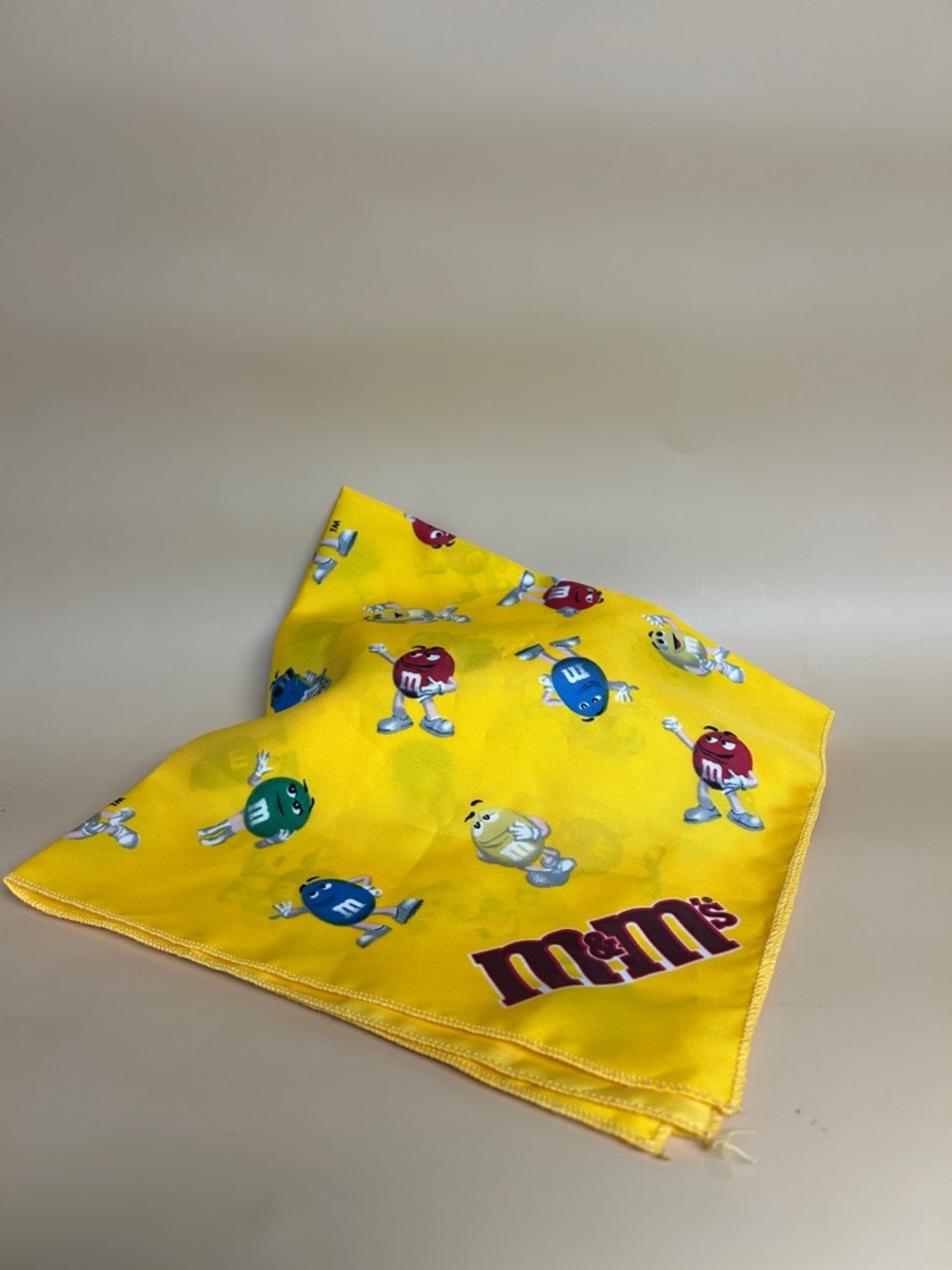M&M'S Kids Yellow Character Bandana Scarf with Multicolor Logos